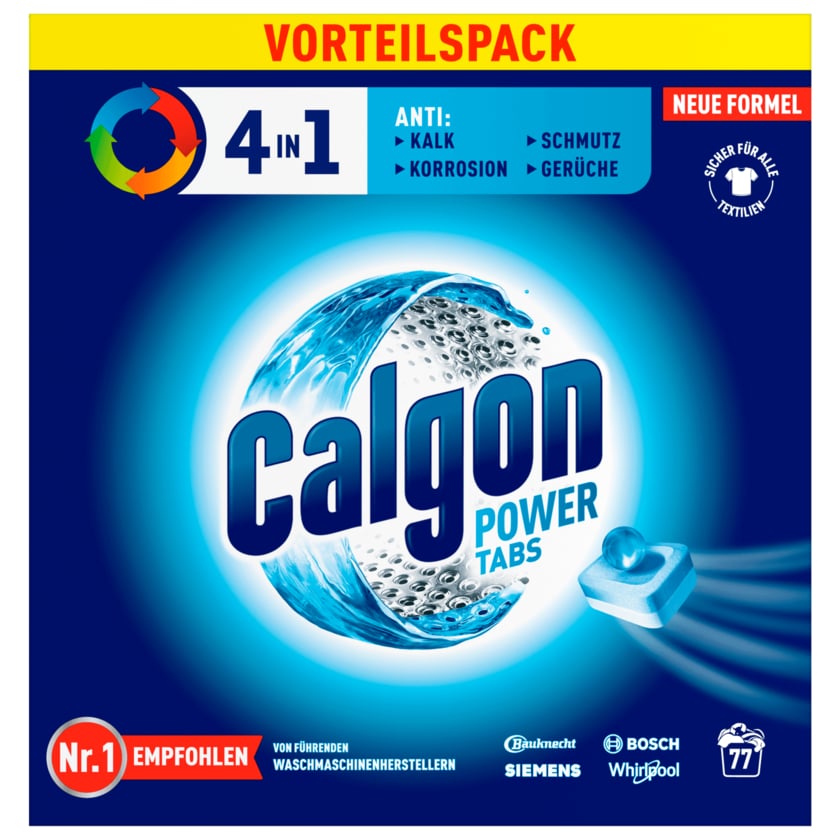 Calgon 4in1 Power Tabs 77 Stück